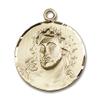 14kt Yellow Gold Ecce Homo Medal 3/4 x 3/4 inches view 1
