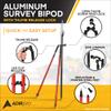 AdirPro Leveling Rotary Prism Pole Bipod - Heavy Duty Rotary Bipod - Accurate Surveying Measurements - Ergonomic Design (Yellow) view 2