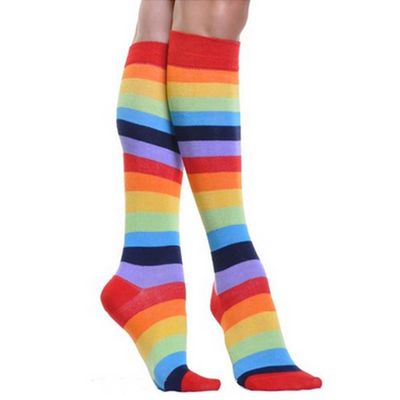 Lady's Knee High Socks (Rainbow) 1 PAIR
