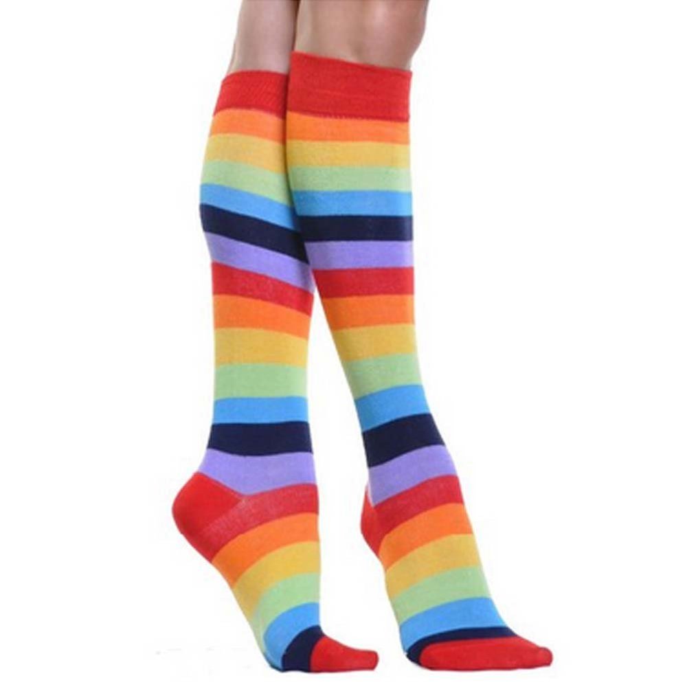 Lady's Knee High Socks (Rainbow) 1 PAIR
