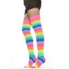 Lady's Thigh High Socks (Neon Rainbow) view 3