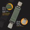 HOLD'EM - Extra Sturdy Mitten Clips With Tight Grip, Must-Have Kid Glove Clips With Snowman Design for Kids, Toddlers & More, Keeps Winter Accessories Accessible, Olive view 3