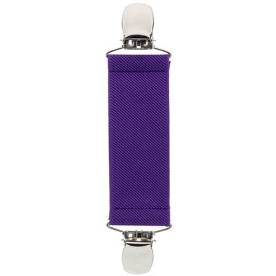 Elastic Scarf and Hat Clips Attacher with Extra Heavy Clips - Purple