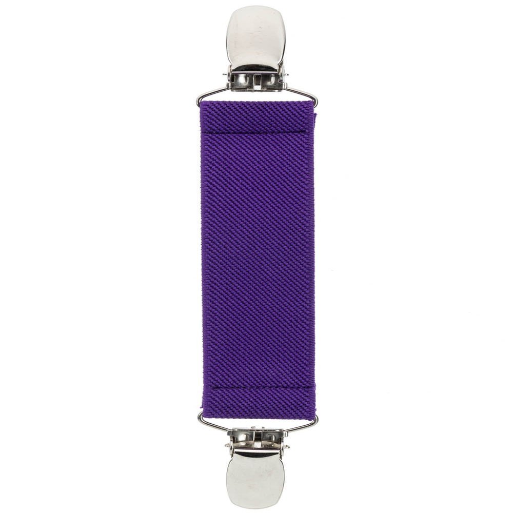 Elastic Scarf and Hat Clips Attacher with Extra Heavy Clips - Purple