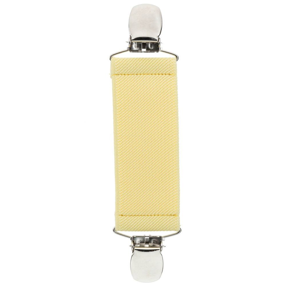 Elastic Scarf and Hat Clips Attacher with Extra Heavy Clips - Banana