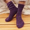BambooMN Women's Super Soft and Cozy Feather Light Fuzzy Home Socks - Pirate Purple - 4 Pair Value Pack - Size 4-10 view 3