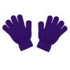 Motique Accessories Purple Kids Gloves Magic Knit Gloves for Girls/Boys Solid Colors view 1