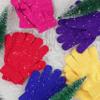 Motique Accessories Purple Kids Gloves Magic Knit Gloves for Girls/Boys Solid Colors view 3