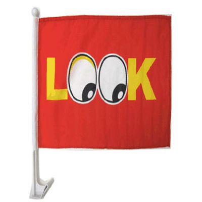 One Dozen Look Single-Sided Car Flag