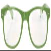 Classic Vintage Clear Lens Sunglasses Baby Green Frame Stylish view 2