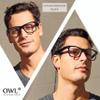 Classic Vintage Clear Lens Sunglasses Baby Green Frame Stylish view 3