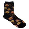 Davco Big Girls' Pumpkin Crew Socks (Sock Size: 6-8.5 - Shoe Size: 10.5-4) view 1