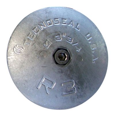 1 - Tecnoseal R3 Rudder Anode - Zinc - 3-3/4" Diameter