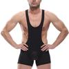 Cedir Men's Fishnet Like Wrestling Singlet Size M Black view 1