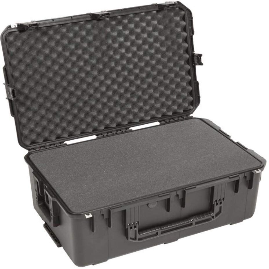 SKB Cases 3i-2918-10BC iSeries 2918-10 Waterproof Case with Cubed Foam, Built-in Pull Handle and Two 2" Wide Wheels, Resistant to Corrosion and Impact Damage, Stainless Steel Molded-in Hinges