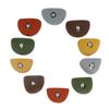 Atomik Rock Climbing Holds Set of 10 Bolt-On Straight Crimps in Assorted Earth Tones view 1