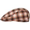 Seeberger Checked Flat Cap Women Brown One Size view 1