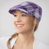 Seeberger Checked Flat Cap Women Brown One Size view 2