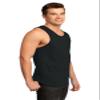DISCONTINUED District - Young Mens Cotton Ringer Tank DT1500 XS Black/Black view 4