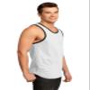 DISCONTINUED District - Young Mens Cotton Ringer Tank DT1500 XS White/Black view 4