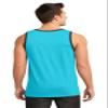 District - Young Mens Cotton Ringer Tank DT1500 XS Aquamarine/ Black view 2