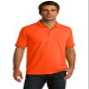 Port & Company Men's Tall 55 Ounce Jersey Knit Polo 4XLT Safety Orange view 1
