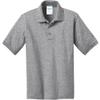 Port & Co Youth Core Blend Jersey Knit Polo KP55Y, Athletic Heather, Medium view 4