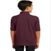 Port & Co Youth Core Blend Jersey Knit Polo KP55Y, Athletic Maroon, Large view 2