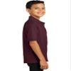 Port & Co Youth Core Blend Jersey Knit Polo KP55Y, Athletic Maroon, Large view 3