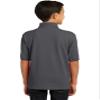 Port & Co Youth Core Blend Jersey Knit Polo KP55Y, Charcoal, Large view 2