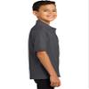 Port & Co Youth Core Blend Jersey Knit Polo KP55Y, Charcoal, Large view 3