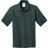 Port & Co Youth Core Blend Jersey Knit Polo KP55Y, Dark Green, X-Large view 4