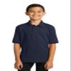 Port & Co Youth Core Blend Jersey Knit Polo KP55Y, Deep Navy, Medium view 1