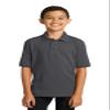 Port & Company Youth Core Blend Jersey Knit Polo L Red view 4