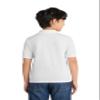 Port & Co Youth Core Blend Jersey Knit Polo KP55Y, White, Small view 3