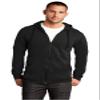 District The Concert Fleece Full-Zip Hoodie XS Black view 1