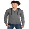 District The Concert Fleece Full-Zip Hoodie Sweatshirt for Men & Women 4XL Grey view 1