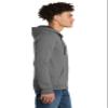 District The Concert Fleece Full-Zip Hoodie Sweatshirt for Men & Women 4XL Grey view 2