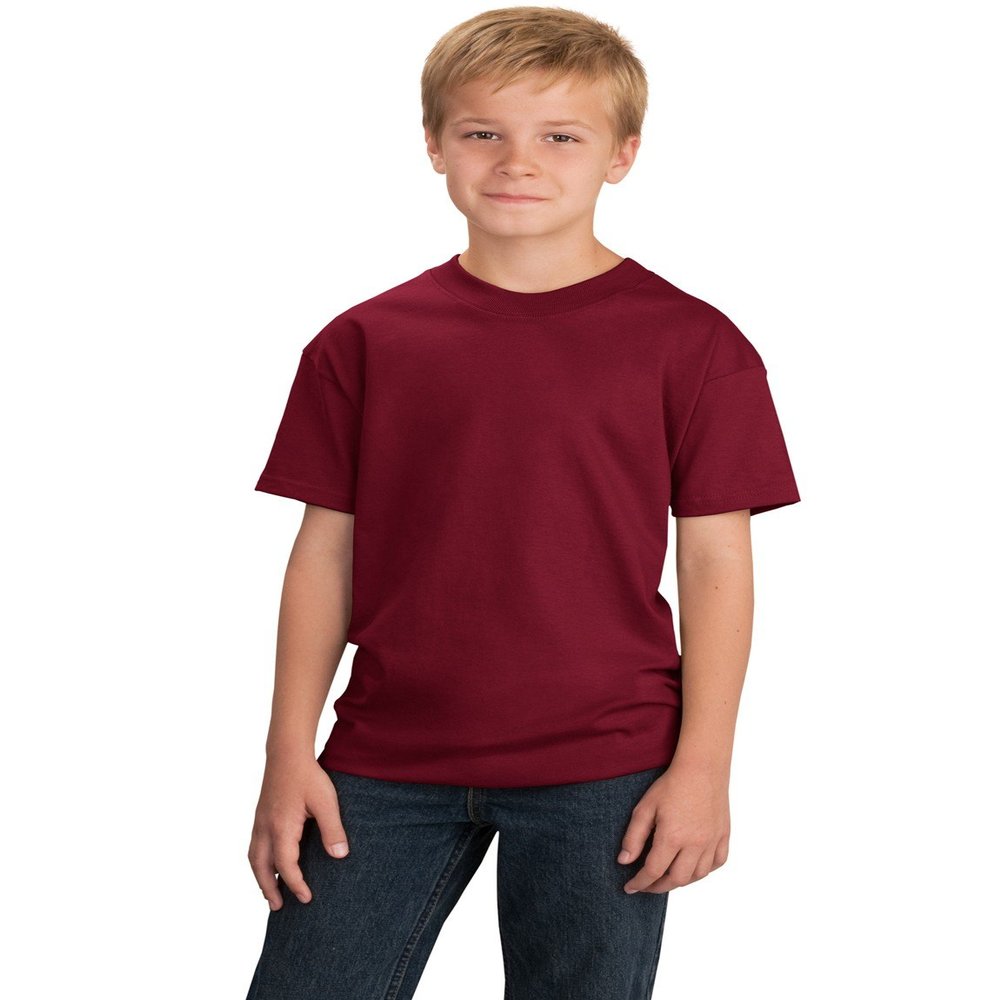 Port & Company Boys' 54 oz 100% Cotton T Shirt XL Cardinal