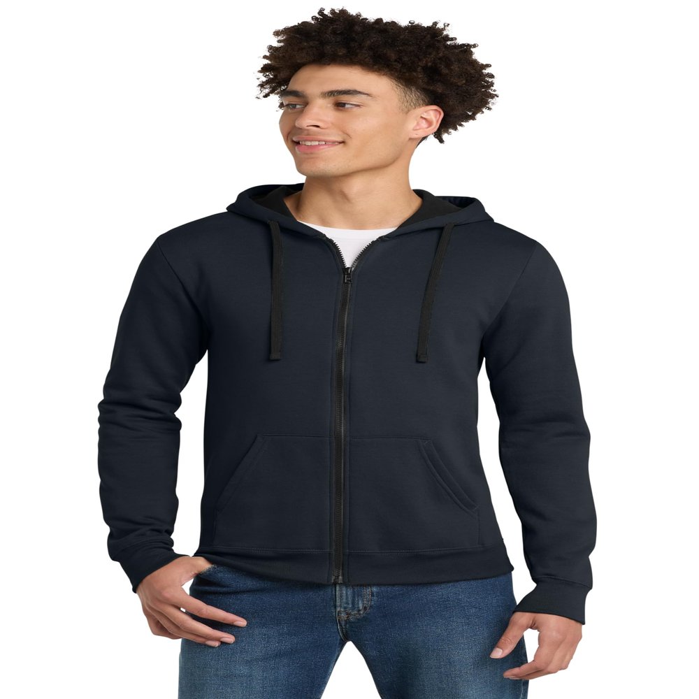 District The Concert Fleece Full-Zip Hoodie Sweatshirt for Men & Women 3XL New Navy