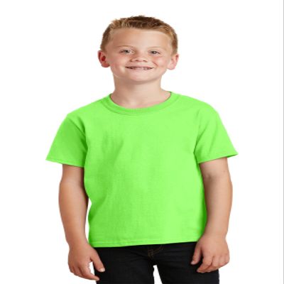 Port & Company - Youth Core Cotton Tee L Neon Green*