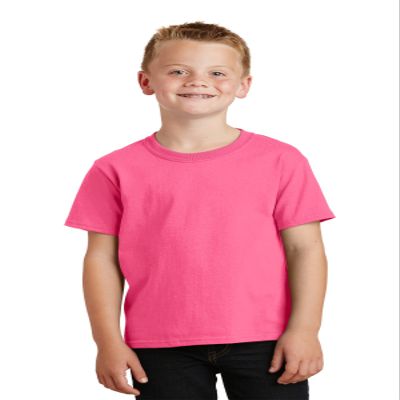 Port & Company Boys' 54 oz 100% Cotton T Shirt XL Neon Pink