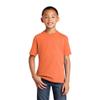 Port & Company Youth Core Cotton Tee Neon Orange XS view 3