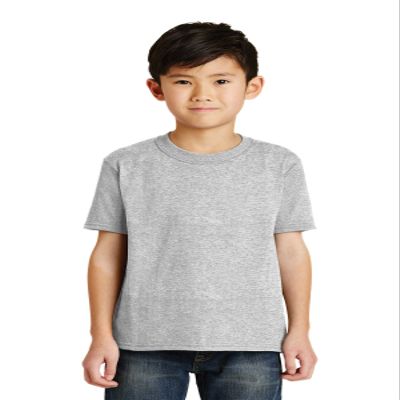 Port & Company Boys' 50/50 Cotton/Poly T Shirt XS Ash