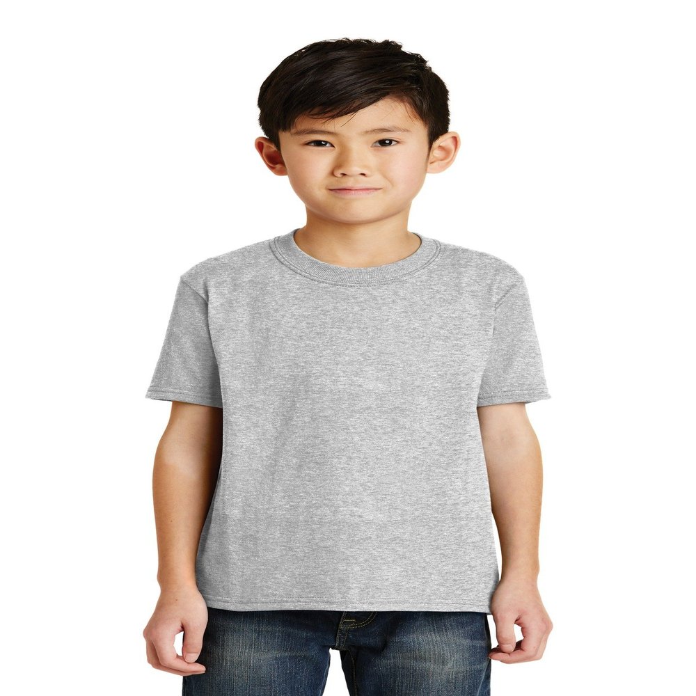 Port & Company Boys' 50/50 Cotton/Poly T Shirt XS Ash