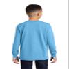 Port & Company Youth Long Sleeve Core Cotton Tee XL Aquatic Blue view 2