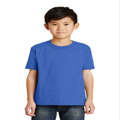 Port & Company Boys' 50/50 Cotton/Poly T Shirt S Royal