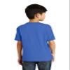 Port & Company Boys' 50/50 Cotton/Poly T Shirt M Royal view 3
