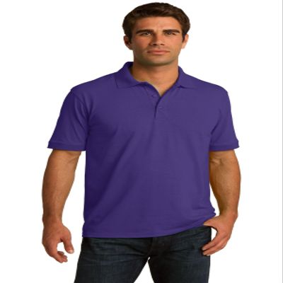 Port & Company Men's 55 Ounce Jersey Knit Polo 3XL Purple