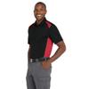 CornerStone Unisex Select Snag-Proof Two Way Colorblock Pocket Polo | Collared Work Shirt for Men & Women, Casual Short Sleeve Top for Golf & Tennis, Polos/Knits, Black/Red, M view 2